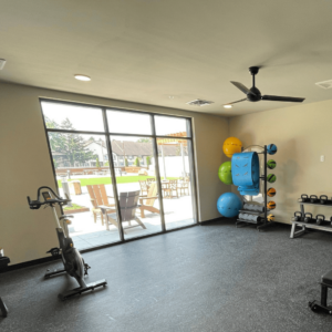 Smart Deluxe Self-guided Commercial Package install at apartment fitness center