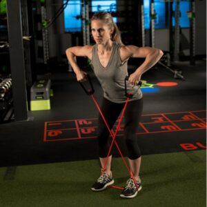Fitness cable -arm raise