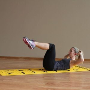 Smart Mat 6mm - Yellow - yoga mat ab crunches
