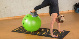Smart Stability Ball Pike on Smart Mat