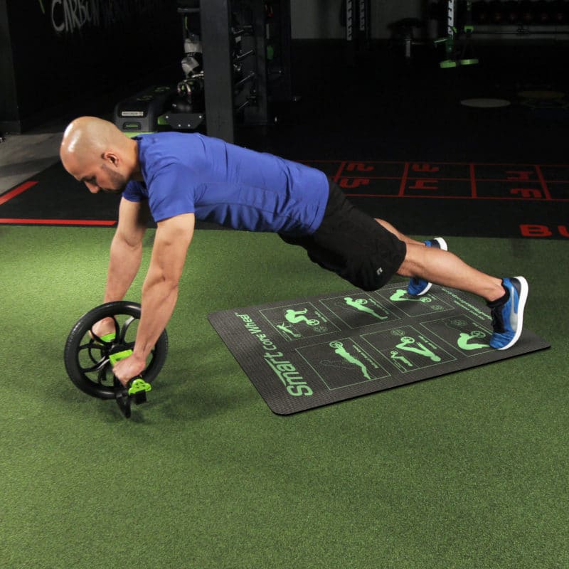 Smart Core Ab Wheel With Mat - plank