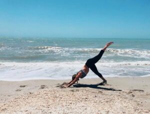 Yoga Pose on Beach