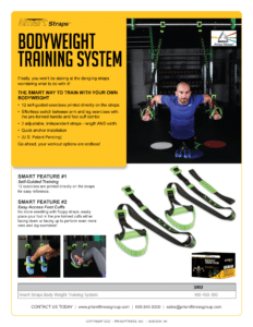 Smart Straps Body Weight Training System by Prism Fitness Sell Sheet Available Flyers
