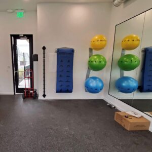 Smart Wall Mounted Mat Rack and Stability Ball Rack