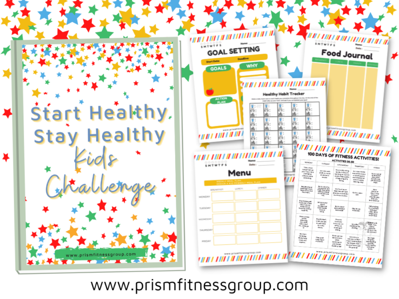 Start Healthy Stay Healthy Kids Challenge Binder. Free Download with Email Sign Up. Over 25 pages of Health and Fitness activities for kids.