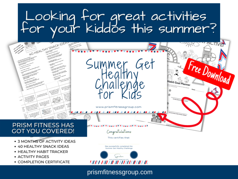 2022 Social Media Summer Get Healthy Challenge for Kids. Free Download with Subscription
