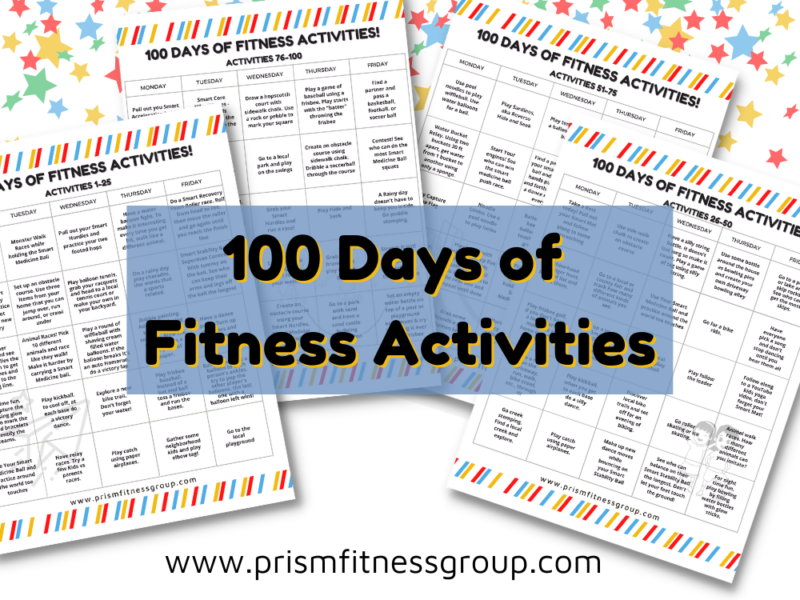 100 Days of Fitness Activities in the Start Healthy Stay Healthy Kids Challenge Binder. Free Download with Email Sign Up. Over 25 pages of Health and Fitness activities for kids.