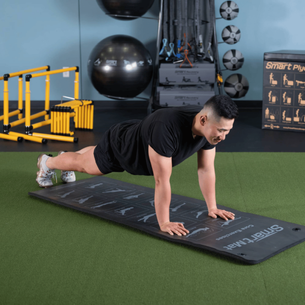 High Plank on Smart Exercise Mat, Black