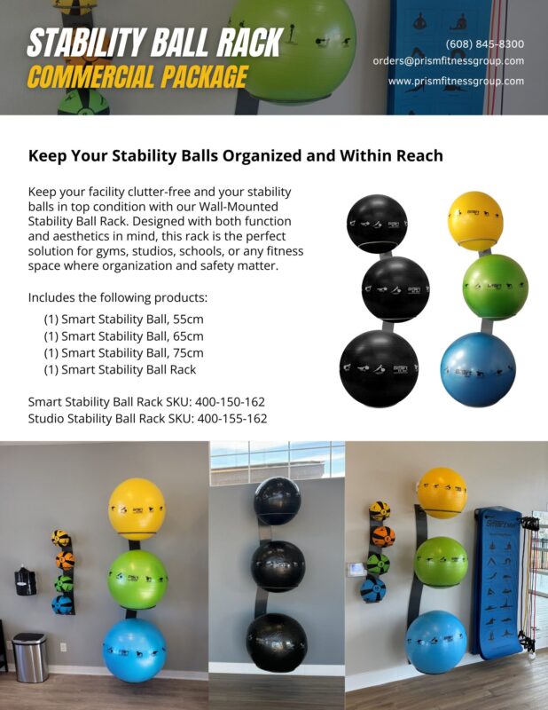 Smart Stability Ball Rack Package - Sell Sheet